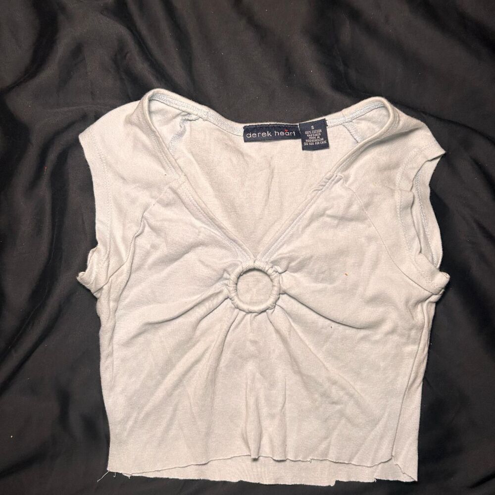 Derek-heart Women's Blue Crop-top